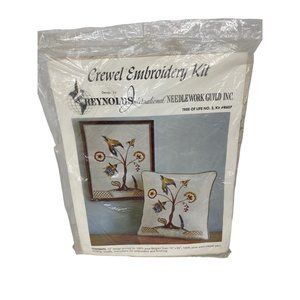 Tree‎ of Life #2 crewel embroidery kit #R607 Reynolds Int MCM Retro RARE